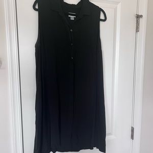 black swing dress